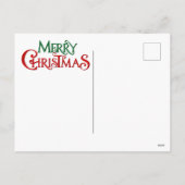 Weihnachtspostkarte Feiertagspostkarte (Rückseite)