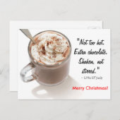 Weihnachtspostkarte Feiertagspostkarte (Vorne/Hinten)