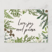 Weihnachtspostkarte Feiertagspostkarte (Vorderseite)