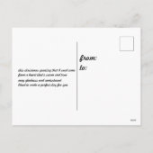 Weihnachtspostkarte Feiertagspostkarte (Rückseite)