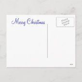 Weihnachtspostkarte Feiertagspostkarte (Rückseite)