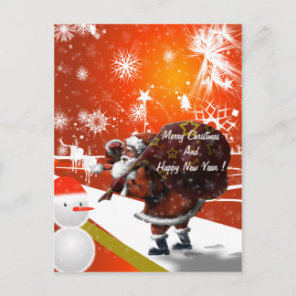 Weihnachtspostkarte Feiertagspostkarte