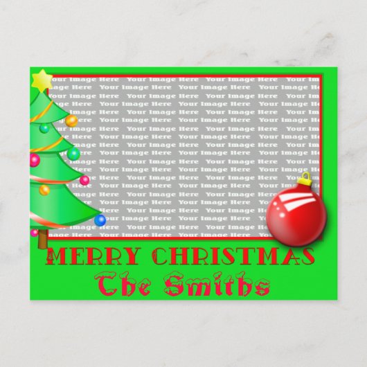 Weihnachtspostkarte Feiertagspostkarte (Vorderseite)