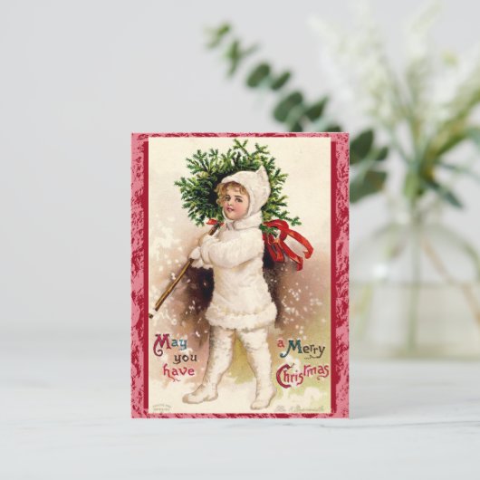 Weihnachtspostkarte Feiertagspostkarte (Stehend Vorderseite)