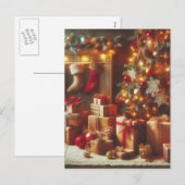Weihnachtspostkarte Feiertagspostkarte (Vorne/Hinten)