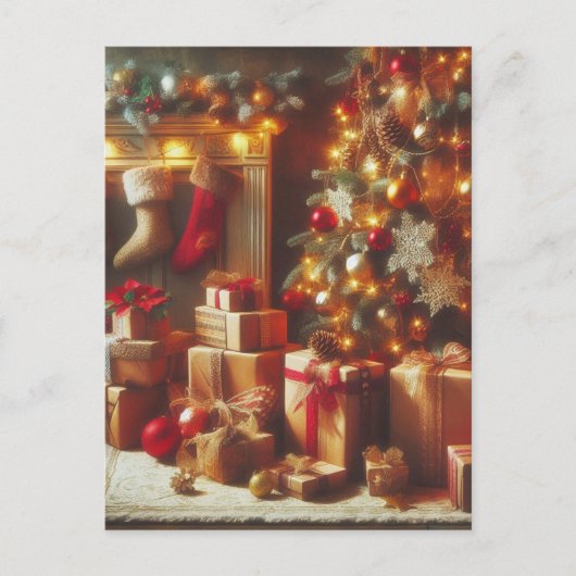 Weihnachtspostkarte Feiertagspostkarte (Vorderseite)
