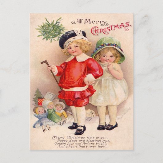 Weihnachtspostkarte Feiertagspostkarte (Vorderseite)