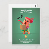 Weihnachtspostkarte für Fische Postkarte (Vorne/Hinten)