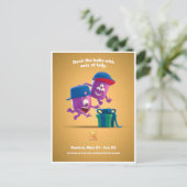 Weihnachtspostkarte für Gemini Postkarte (Stehend Vorderseite)