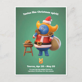 Weihnachtspostkarte für Taurus Postkarte