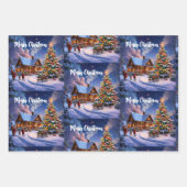 Weihnachtspostkarte Geschenkpapier Set (Vorderseite 3)