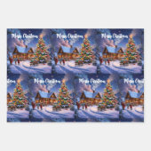 Weihnachtspostkarte Geschenkpapier Set (Vorderseite 2)