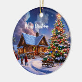 Weihnachtspostkarte Keramik Ornament (Links)