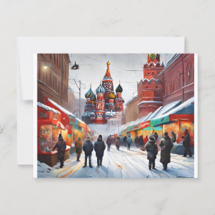 Weihnachtspostkarte - London Postkarte