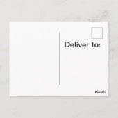 Weihnachtspostkarte mit Leuchtbooten Postkarte (Rückseite)