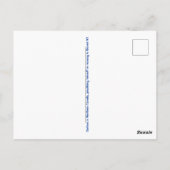 Weihnachtspostkarte mit Rentieren, eine winterlich Postkarte (Rückseite)