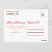 Weihnachtspostkarte Postkarte (Rückseite)