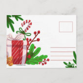 Weihnachtspostkarte Postkarte (Rückseite)