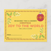 Weihnachtspostkarte Postkarte (Vorderseite)