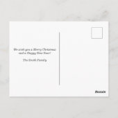 Weihnachtspostkarte Postkarte (Rückseite)
