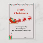 Weihnachtspostkarte Postkarte (Vorderseite)