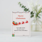 Weihnachtspostkarte Postkarte (Stehend Vorderseite)