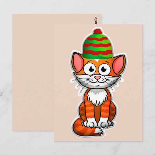 Weihnachtspostkarte Postkarte (Vorne/Hinten)