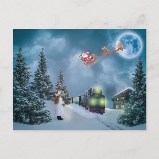 Weihnachtspostkarte Postkarte (Vorderseite)