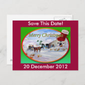 Weihnachtspostkarte Postkarte (Vorne/Hinten)