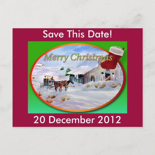 Weihnachtspostkarte Postkarte (Vorderseite)