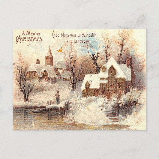 Weihnachtspostkarte Postkarte (Vorderseite)