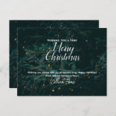 Weihnachtspostkarte Postkarte (Vorne/Hinten)