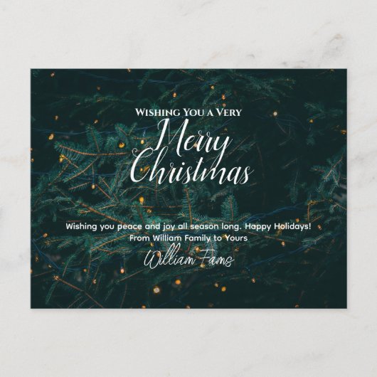 Weihnachtspostkarte Postkarte (Vorderseite)