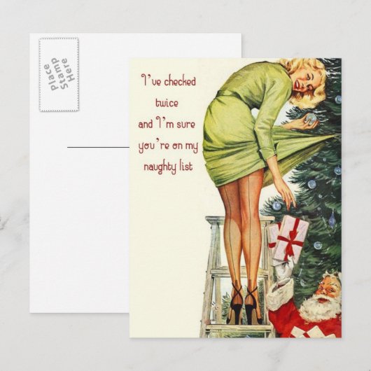 Weihnachtspostkarte Postkarte (Vorne/Hinten)