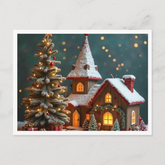 Weihnachtspostkarte Postkarte (Vorderseite)