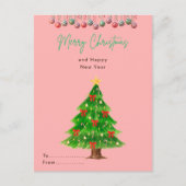 Weihnachtspostkarte Postkarte (Vorderseite)