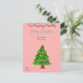 Weihnachtspostkarte Postkarte (Stehend Vorderseite)