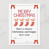 Weihnachtspostkarte Postkarte (Vorderseite)