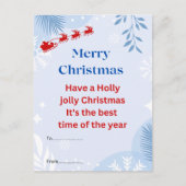 Weihnachtspostkarte Postkarte (Vorderseite)