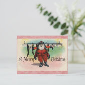 Weihnachtspostkarte Vintag Feiertagspostkarte (Stehend Vorderseite)