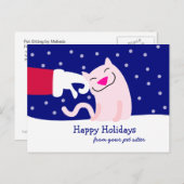 Weihnachtspostkarte von Pet Care Beruflich Feiertagspostkarte (Vorne/Hinten)