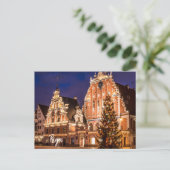 Weihnachtspostkarte von Riga Postkarte (Stehend Vorderseite)