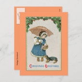 Weihnachtspostkarte: Weihnachtsweihnachtspostkarte Feiertagspostkarte (Vorne/Hinten)