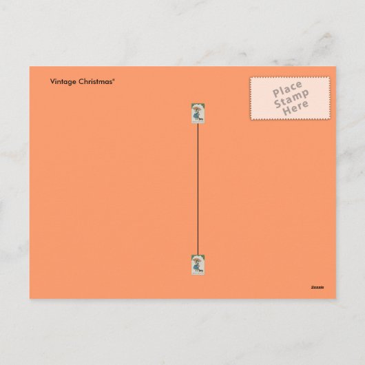 Weihnachtspostkarte: Weihnachtsweihnachtspostkarte Feiertagspostkarte (Rückseite)