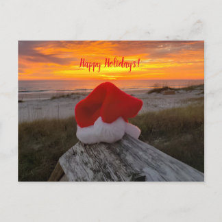 Weihnachtspostkarte zum Thema Beach Feiertagspostkarte