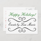 Weihnachtspostkarten Feiertagspostkarte (Vorne/Hinten)