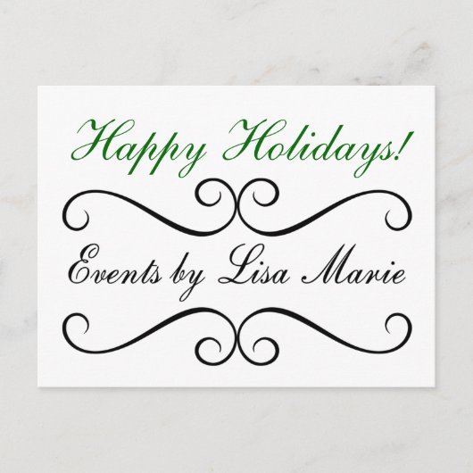 Weihnachtspostkarten Feiertagspostkarte (Vorderseite)