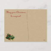 Weihnachtspostkarten Feiertagspostkarte (Rückseite)