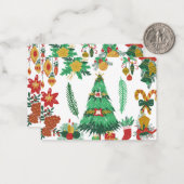 Weihnachtspostkarten Mitteilungskarte (Vorderseite/Rückseite Beispiel)