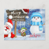 Weihnachtspostkarten Nordpol Postkarte (Vorderseite)